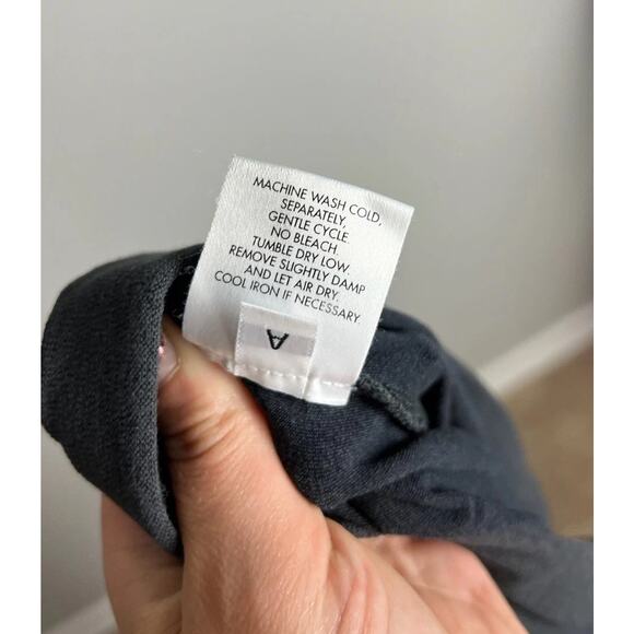 Eileen Fisher Black Stretch Ankle Pants Viscose Blend Pull On Gray Size XL Women - Picture 5 of 7